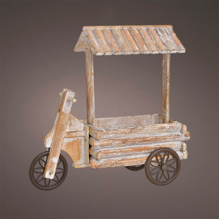 Wurm - Pflanzer Wagen Holz 42cm