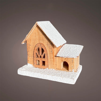 Koopman - LED Holz Leuchthaus "klein"