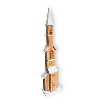 Koopman - LED Holz Leuchthaus "Kirche" 70cm