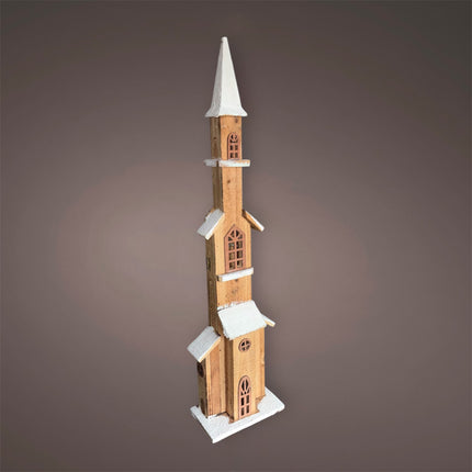 Koopman - LED Holz Leuchthaus "Kirche" 70cm