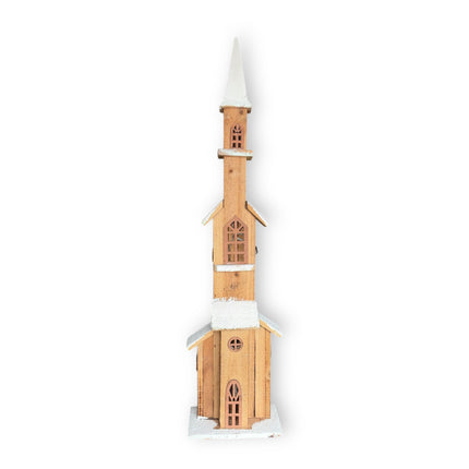 Koopman - LED Holz Leuchthaus "Kirche" 70cm