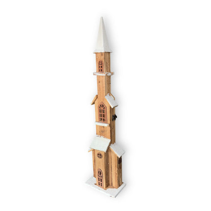 Koopman - LED Holz Leuchthaus "Kirche" 70cm