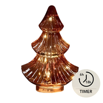 Anna's Collection - LED Baum Glas Rot 24cm