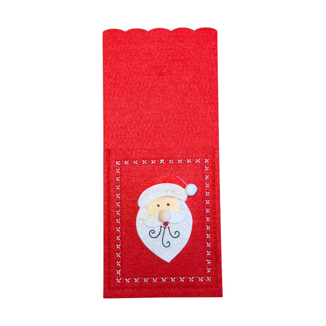 Goldbach - Bestecktasche "Santa" Rot Filz 2er Set 30cm