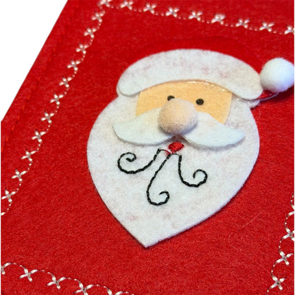 Goldbach - Bestecktasche "Santa" Rot Filz 2er Set 30cm