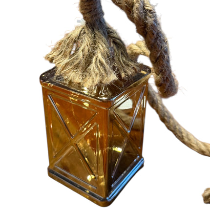 Goldbach - Kleines beleuchtetes LED Haus aus Glas mit Jute-Kordel Timer & Flash-Effekt