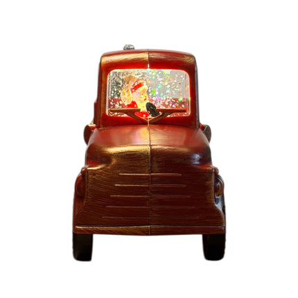 Anna's Collection - LED Wasserwirbel Auto Rot "Santa" Batteriebetrieb