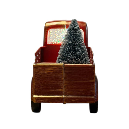 Anna's Collection - LED Wasserwirbel Auto Rot "Santa" Batteriebetrieb