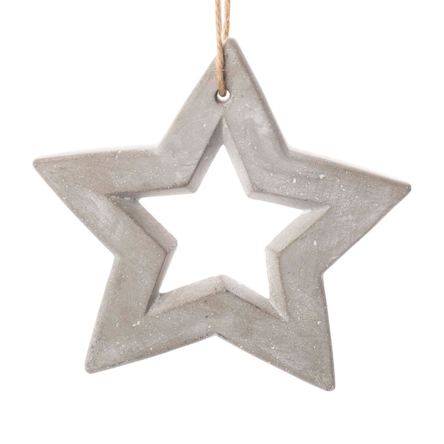 Dio only for you - Beton Anhänger "Stern" 17cm zum Hängen