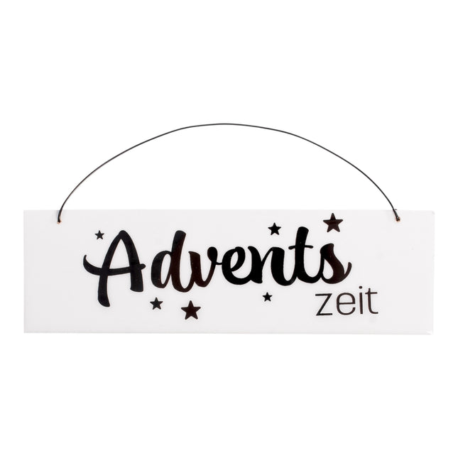 Florissima - Schild Holz "Advents Zeit" 20x6x0,6cm Holz