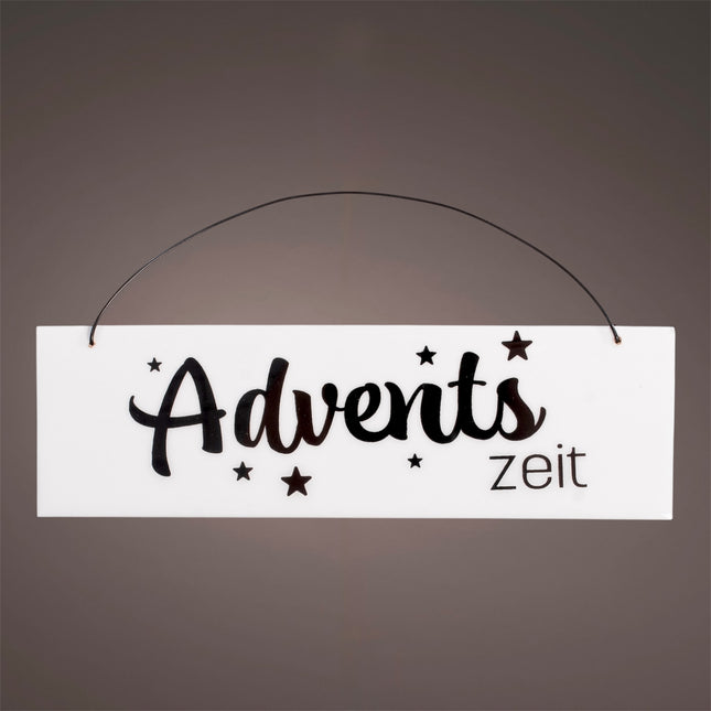 Florissima - Schild Holz "Advents Zeit" 20x6x0,6cm Holz