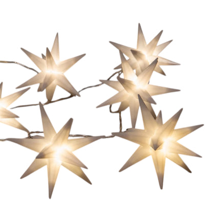Anna's Collection - LED 3D Sterne Lichterkette Timer Trafo 1,5m