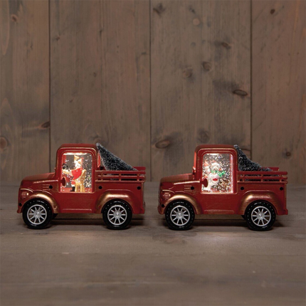 Anna's Collection - LED Wasserlaterne Auto Rot ver. Varianten Batteriebetrieb