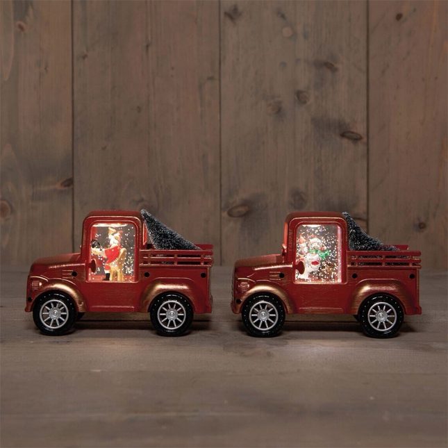 Anna's Collection - LED Wasserlaterne Auto Rot ver. Varianten Batteriebetrieb