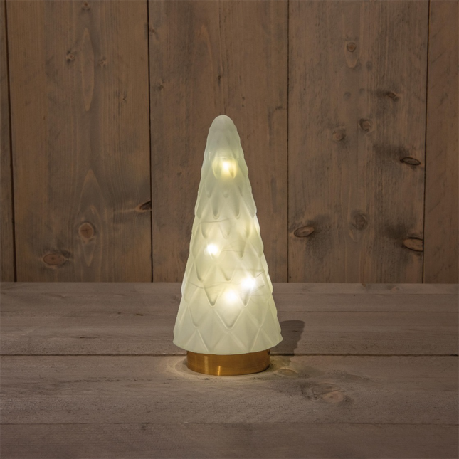Anna's Collection - LED Baum Glas Gold 24cm