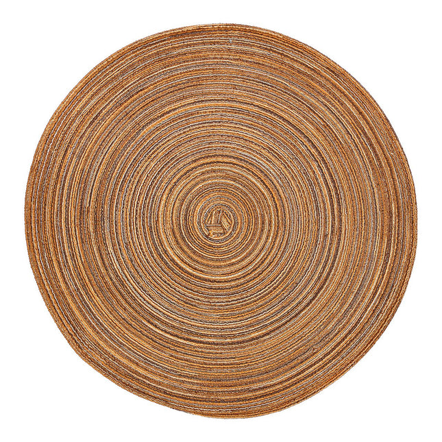 Tischset aus Kunststoff Braun Ø38cm