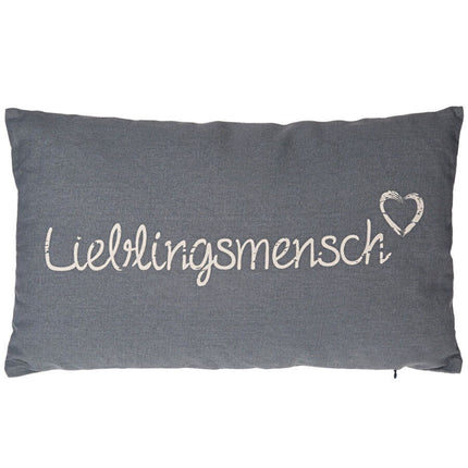 Kissen "Lieblingsmensch" mit Reißverschluß
