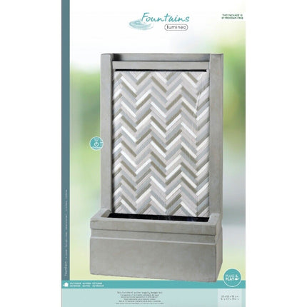 Lumineo - Gartenbrunnen "Waterfall" GRC Beton 95 cm