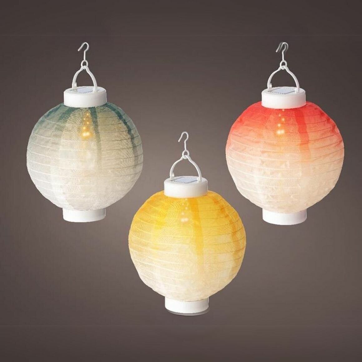 Lumineo - LED Solarlaterne mit Flammeneffekt 20 cm