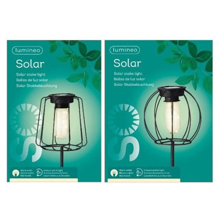Lumineo - LED Gartenstecker Solar 49 cm
