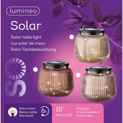 Lumineo - LED Tischlampe Solar