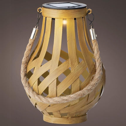 Lumineo - LED Tischlampe Solar mit Flammeneffekt 19 cm